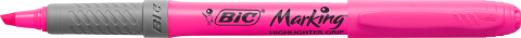 Маркер BIC Grip текстовий (bc811934), рожевий